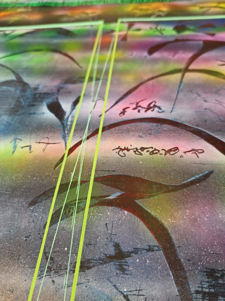 1. Ausschnitt aus einer 25m langen Arbeit, Das Weibliche, 2024-2025-min